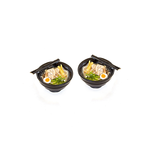 2 Miniature Noodles Soup Dollhouse Food