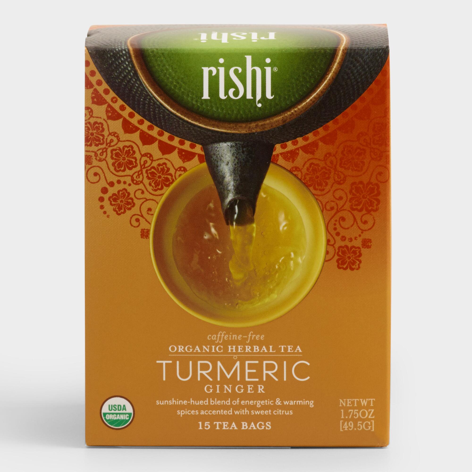Rishi Turmeric Ginger Tea 15 Count by World Market