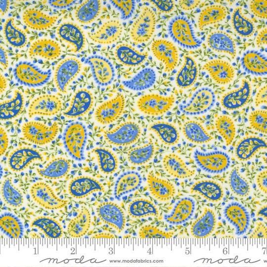 Summer Breeze Paisley Blender Floral Ivory Multi By Moda Fabrics 33614 11