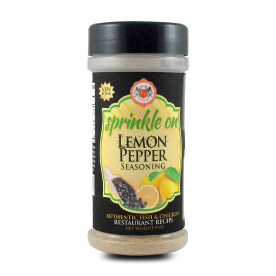 Sprinkle On Lemon Pepper Food Chicken, Seafood, Meat Seasoning Blend, 9-Ounces | Choice Of Flavors