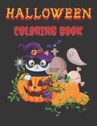 Halloween Coloring book: Halloween Coloring and Activity Book For Toddlers and Kids Blue blend Author