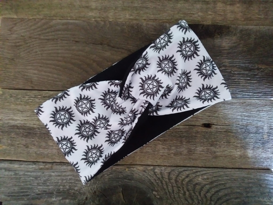 Supernatural Anti Possession Symbol Twisted Headband One Size Fits Most Halloween Spn Tv Show Gift Friend Teen Adult Turban