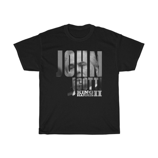 John Gotti Mafia Black Navy T-Shirt Size S To 3xl