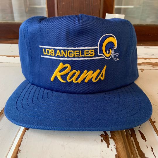 Vintage 1990's New Old Stock Los Angeles Rams Snapback Hat Cap