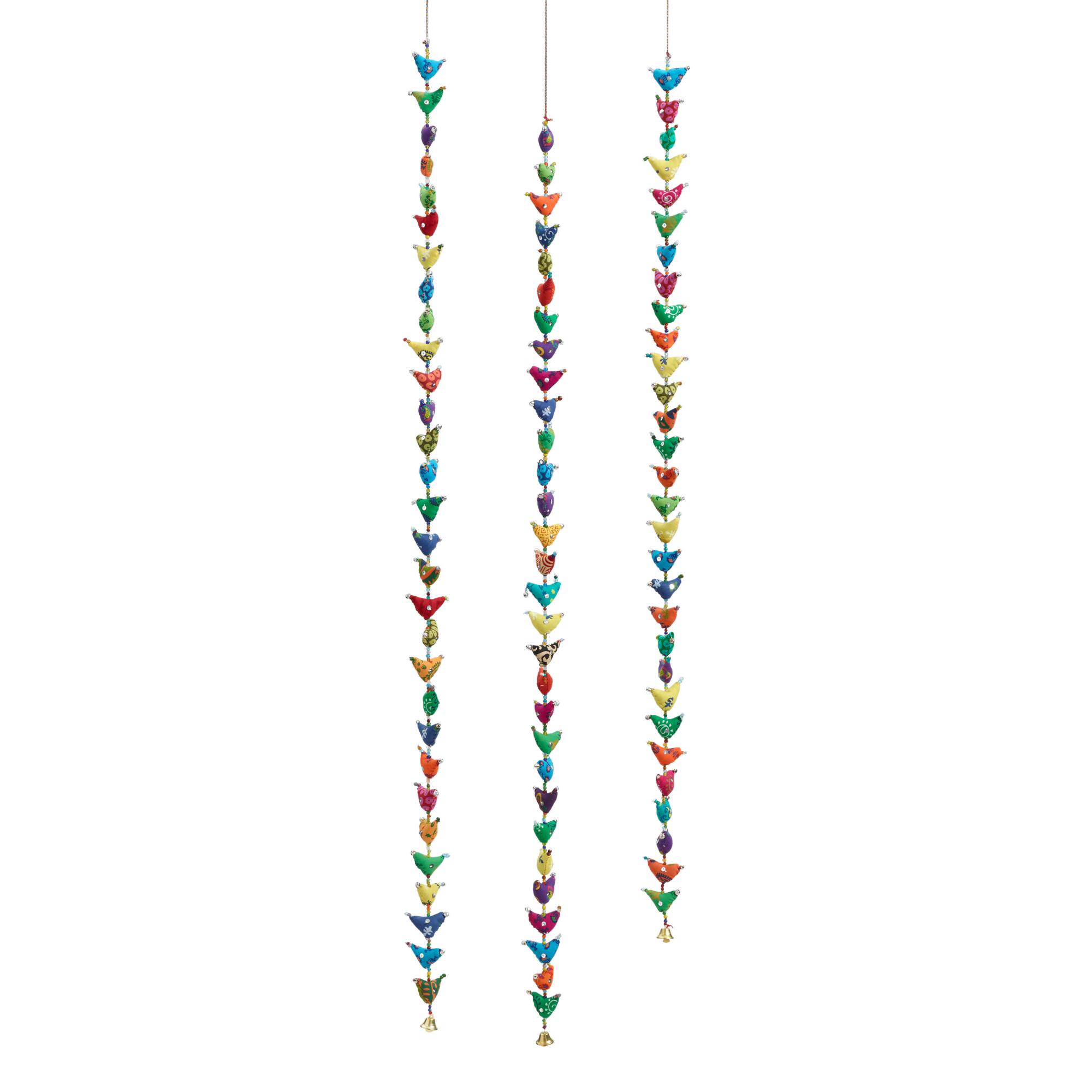 Multicolor Fabric Birds Hanging Decor by World Market