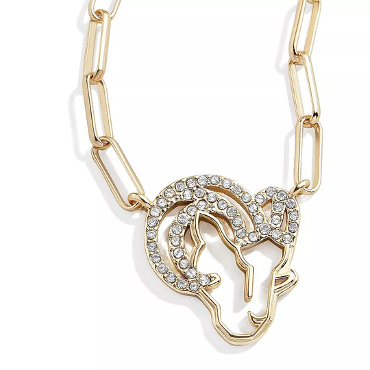 Women's BaubleBar Los Angeles Rams Paperclip Chain Necklace, Gold