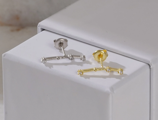 Aries Earring, Zodiac Constellation Earrings, Studs, Astrology Horoscope Earring
