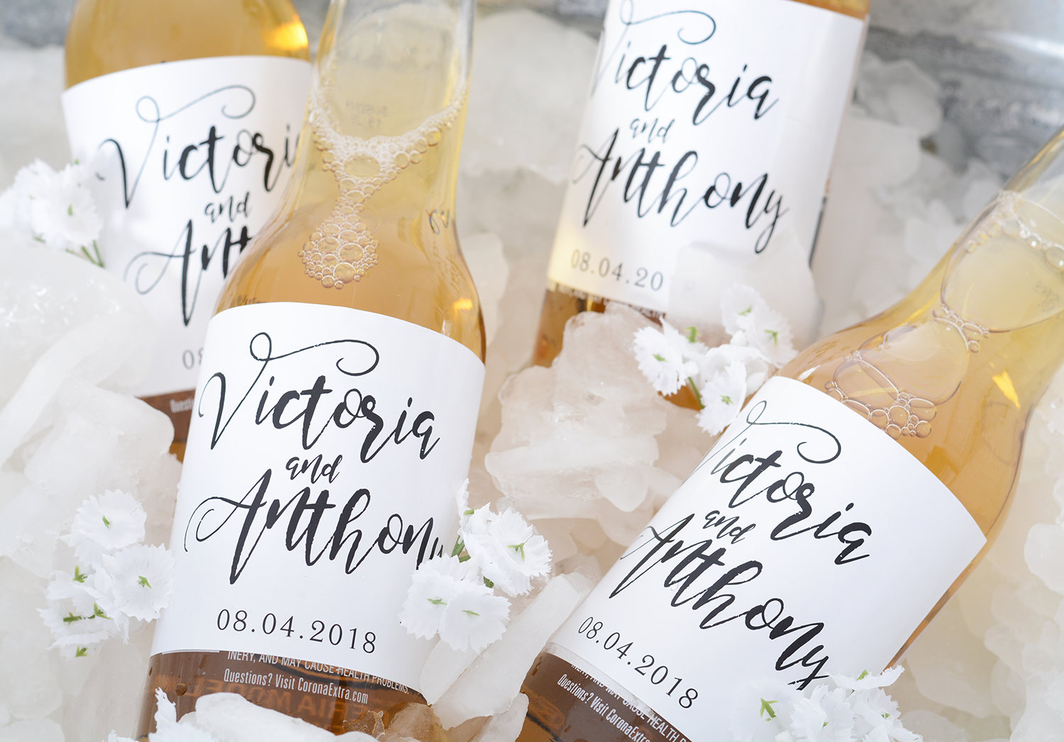 Vintage Wedding Beer Bottle Labels - Brew Custom Label Personalized Waterproof Sticker Wdibw-269