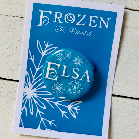 Frozen The Musical Inspired Elsa, Pinback, Button, Badge, Magnet, Theatre