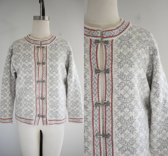 1980S/90S Nordwear Of Lativa Wool Blend Cardigan