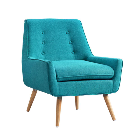 Linon Trellis Casual Blue Blend Contemporary Accent Chair | 368360MER01U