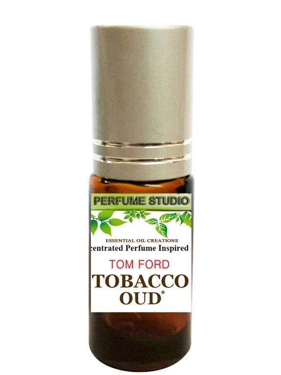 Premium Custom Blend Perfume Oil With Similar Base Notes & Accords To Tobacco Oud - Packaged in An Amber Glass Roller Bottle