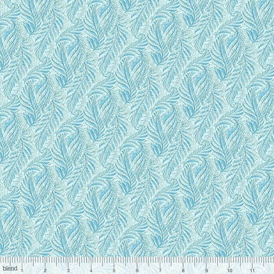 Little Red - By Cori Dantini For Blend Blue Ferny One Yard 8.95 Dollars