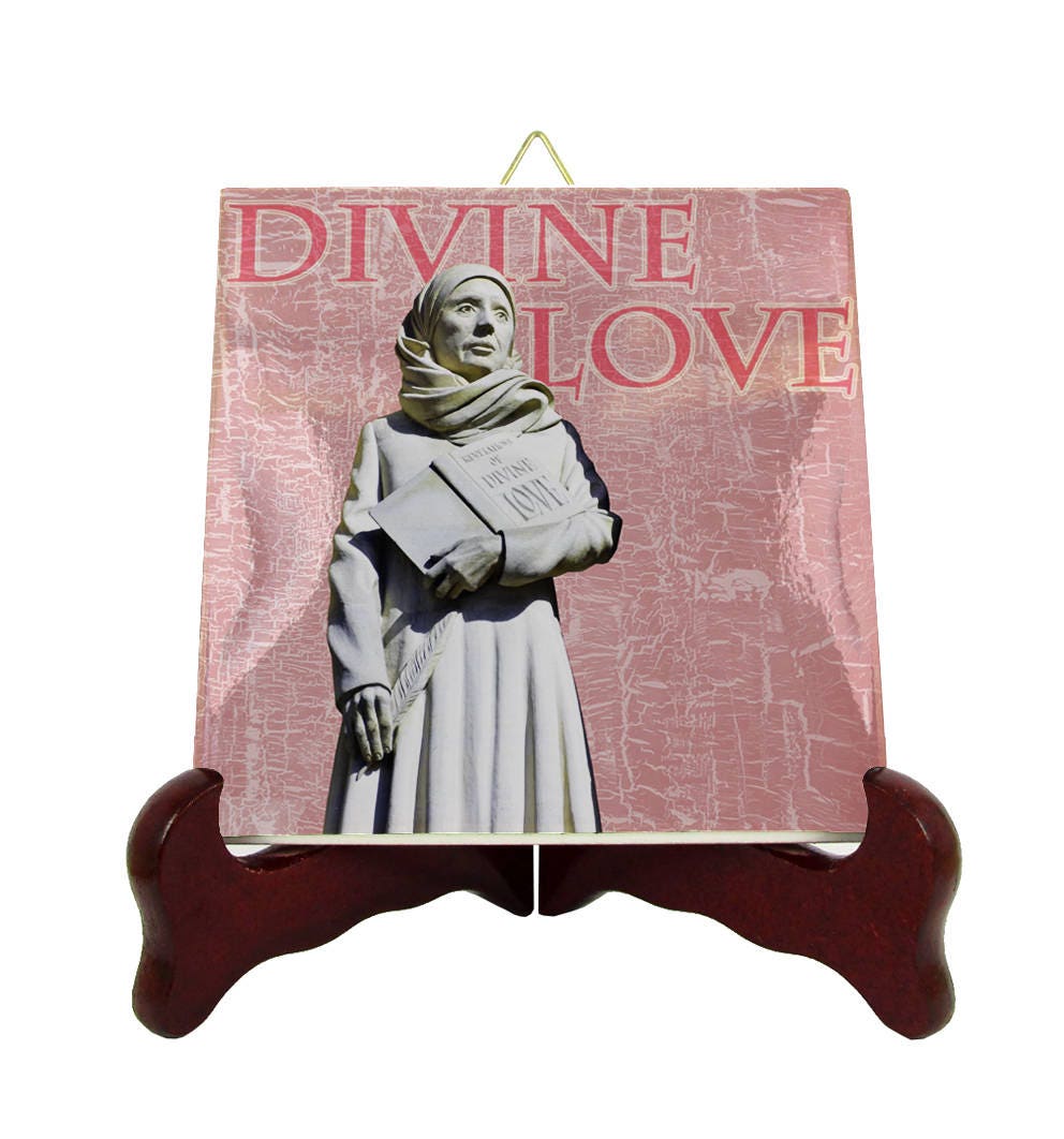 Religious Gifts - Blessed Julian Of Norwich Christian Icons On Ceramic Tile, Gifts, Catholic Saints, Holy Icons, Anglican Saints