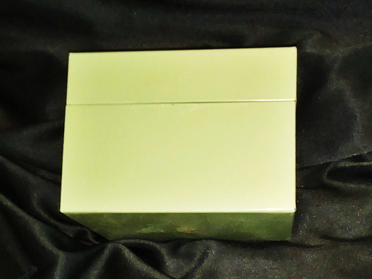 Vintage Ohio Art Metal File Card Box For 4'' X 6'' Cards