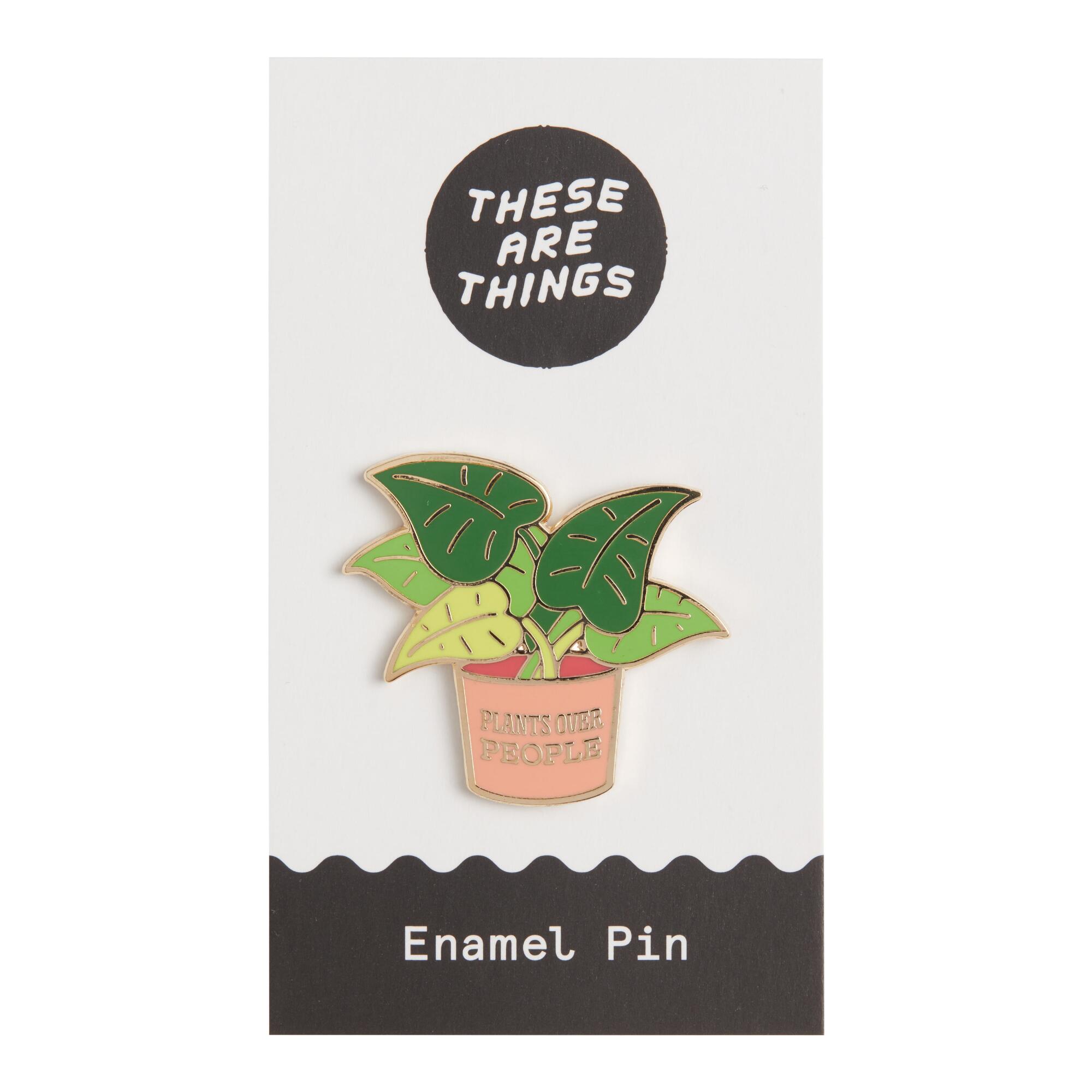 Plants Over People Enamel Pin by World Market
