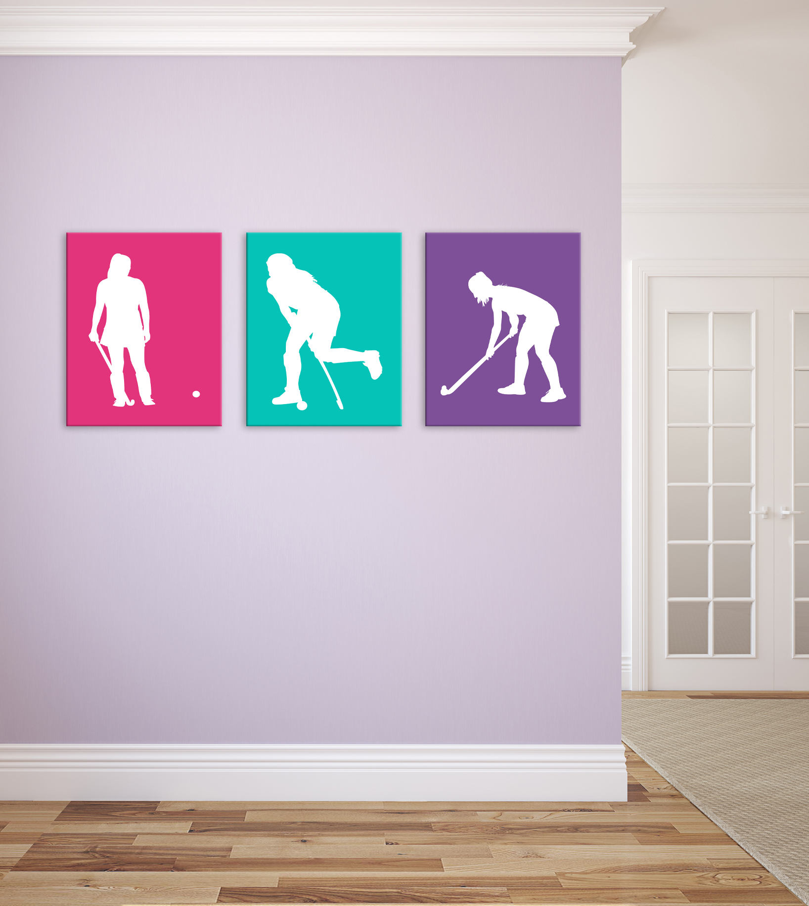 Girls Field Hockey Wall Art Gift, Goalie Print For Room
