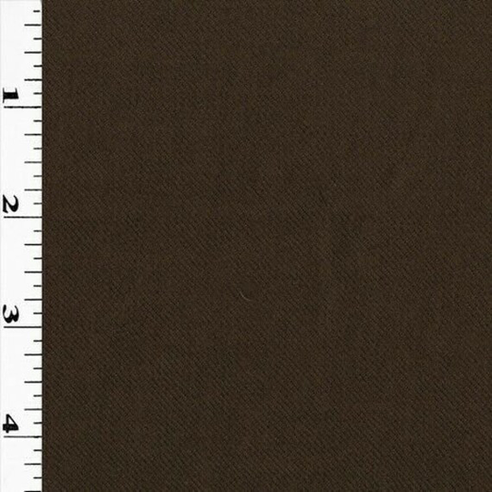 Sweet Brown Wool Blend Twill Suiting, Fabric By The Yard