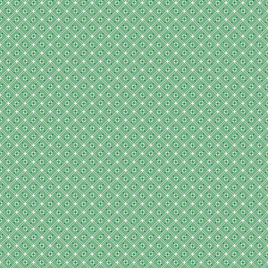 Lori Holt Cook Book Fabric By Riley Blake - Green & White Check The 1/2 Yard Or Fat Quarter