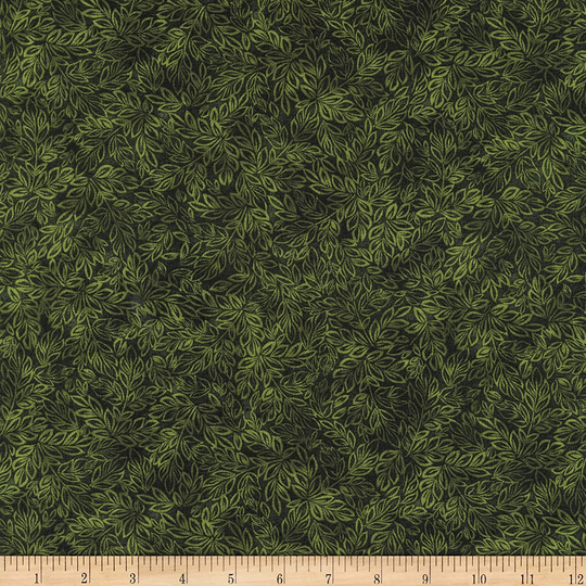 Meadow Mini Leaf Blender Forest Green Timeless Treasures 44 Inches Wide Cotton Quilting Fabric Tt-C8500-Forest-Meadow