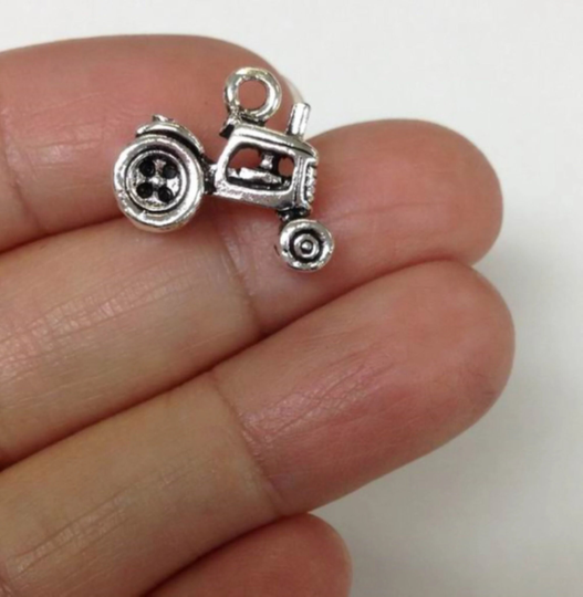 4/10/50 Farm Tractor Charm, Farming Charms