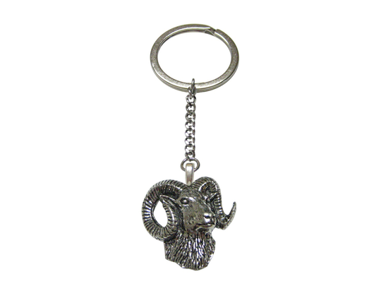 Ram Head Pendant Keychain