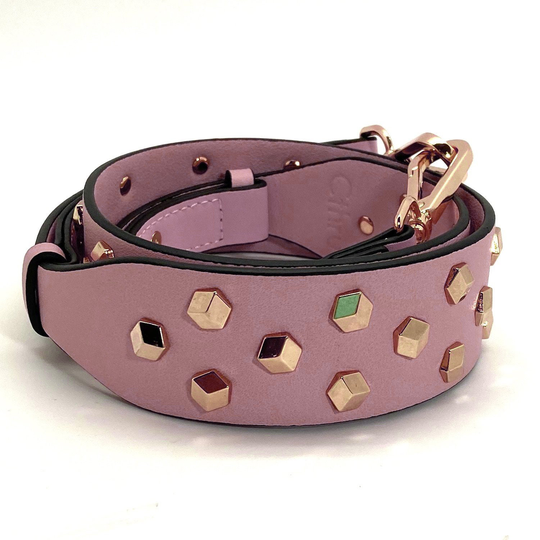 Pink Purse Strap With Rivets