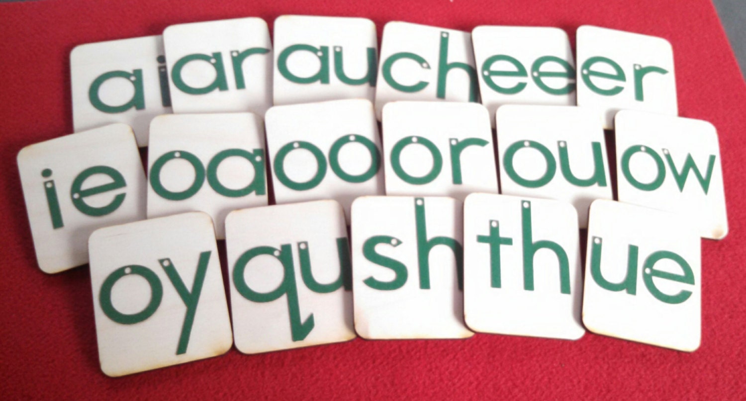 Mini Lowercase Sandpaper Letters Blends On Birch Wood Boards