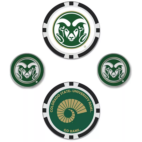 Colorado State Rams Ball Marker Set, Multicolor