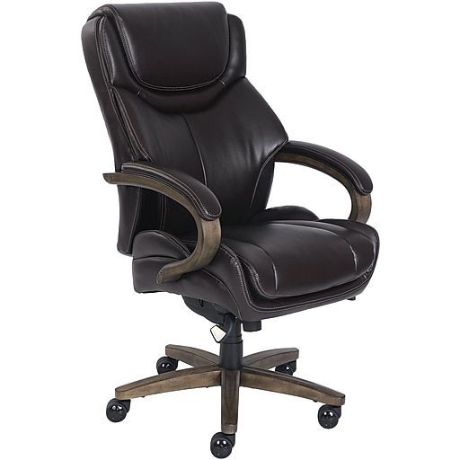 La-Z-Boy Brahms Leather Computer and Desk Chair, Brown (48438)