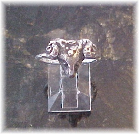 Rams Head Ring