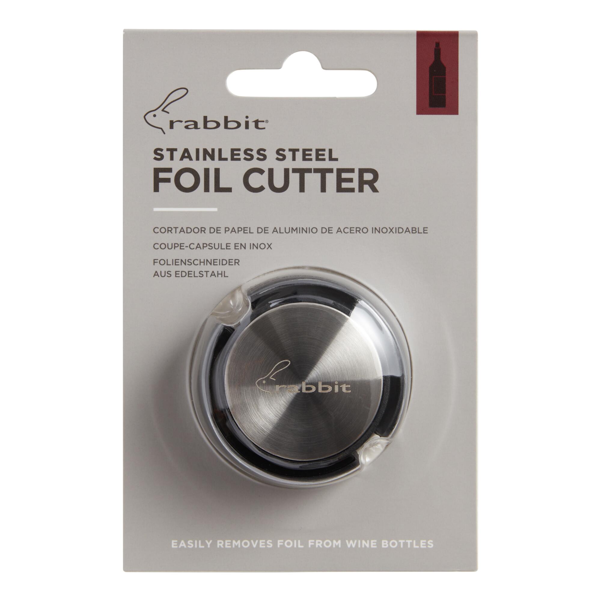 Rabbit Stainless Steel Foil Cutter: Black by World Market