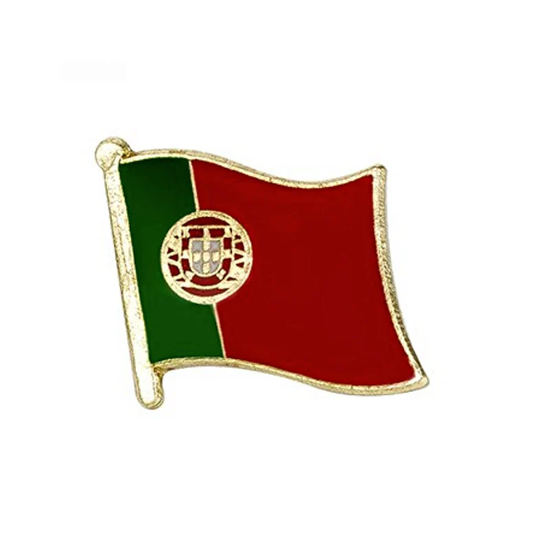 Portugal Flag Lapel Clothes/Country Flag Badge Portuguese National Brooch National Pin