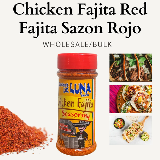 Chicken Fajita Seasoning Red - Rojo Sazon 6 Oz Mexican Meat Market Blend -Grilling Spices- Fajitas Marinade Beef