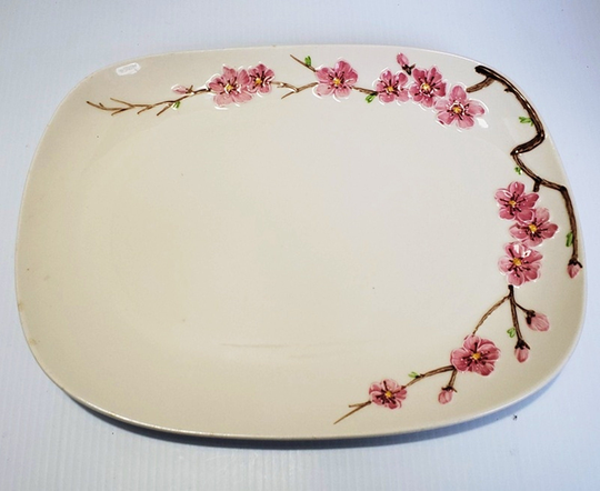 Metlox Poppytrail Peach Blossom Platter