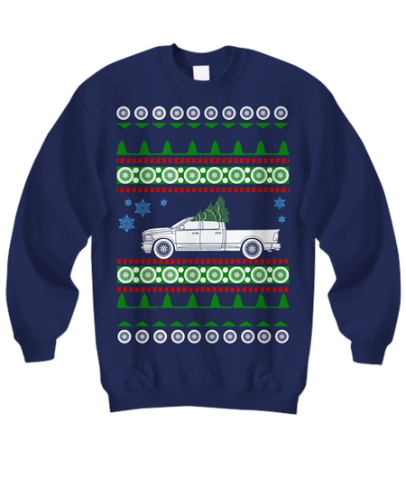 Car Like A Ram 1500 Ugly Christmas Sweater 2015 Hot Rod Xmas Gift Drag Racing American Iron Fast Trucks Holiday Sweatshirt