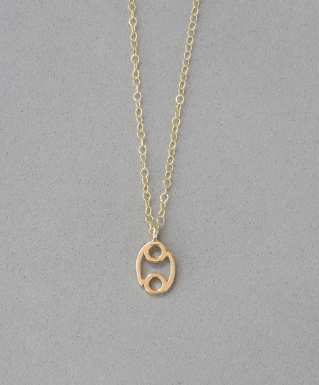 Gold Plated Cancer Pendant Necklace 453