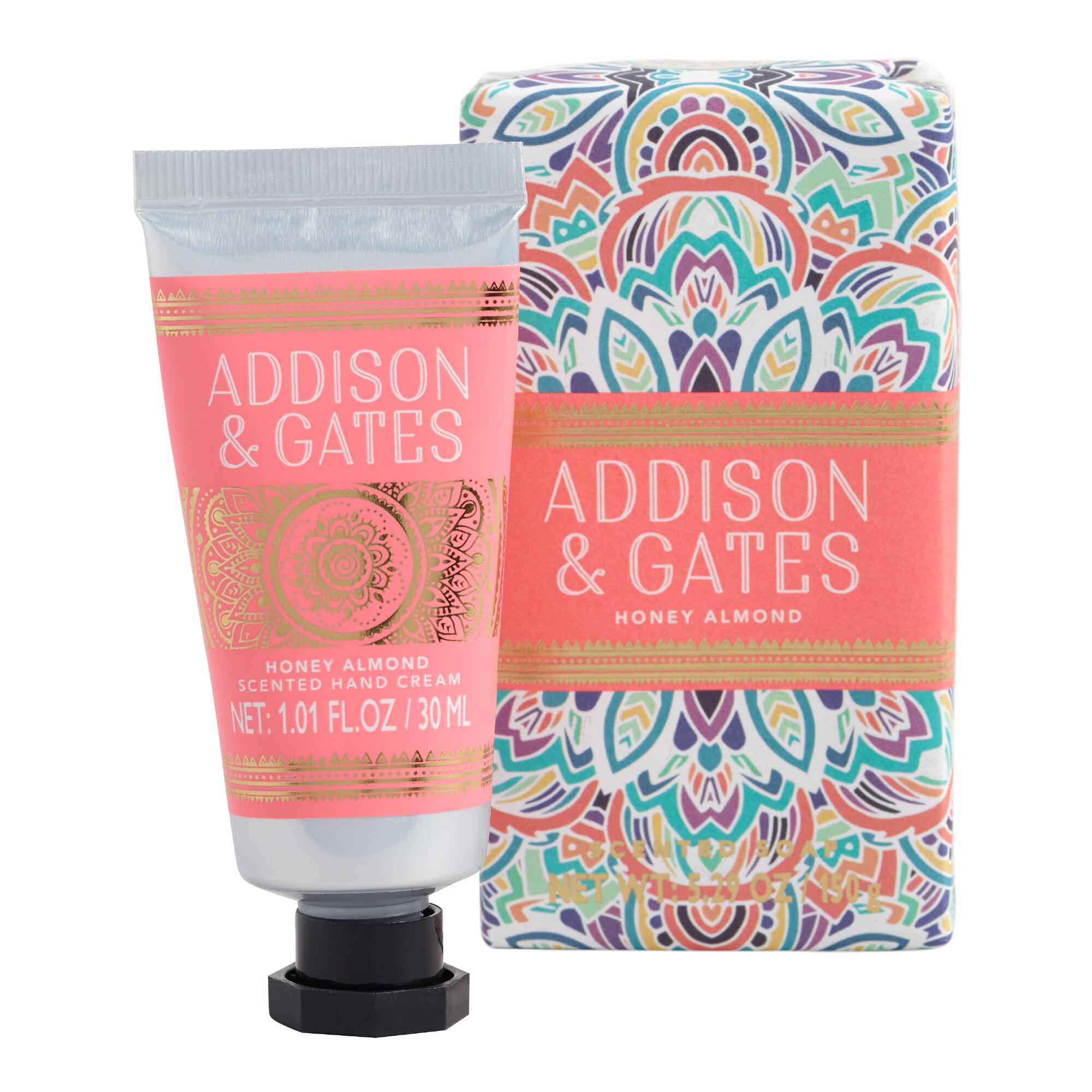 A&G Honey Almond Bar Soap And Hand Cream Set by World Market