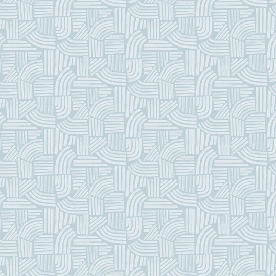 Blender Cotton Fabric By The Yard - Wildflower Linea Ice Blue Windham 52254-11