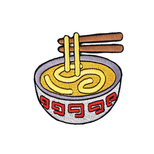 Ramen Patch, Morale Patch For Jacket, Bag, Jeans, Iron On Tactical Women, Hook & Loop Noodle Edc
