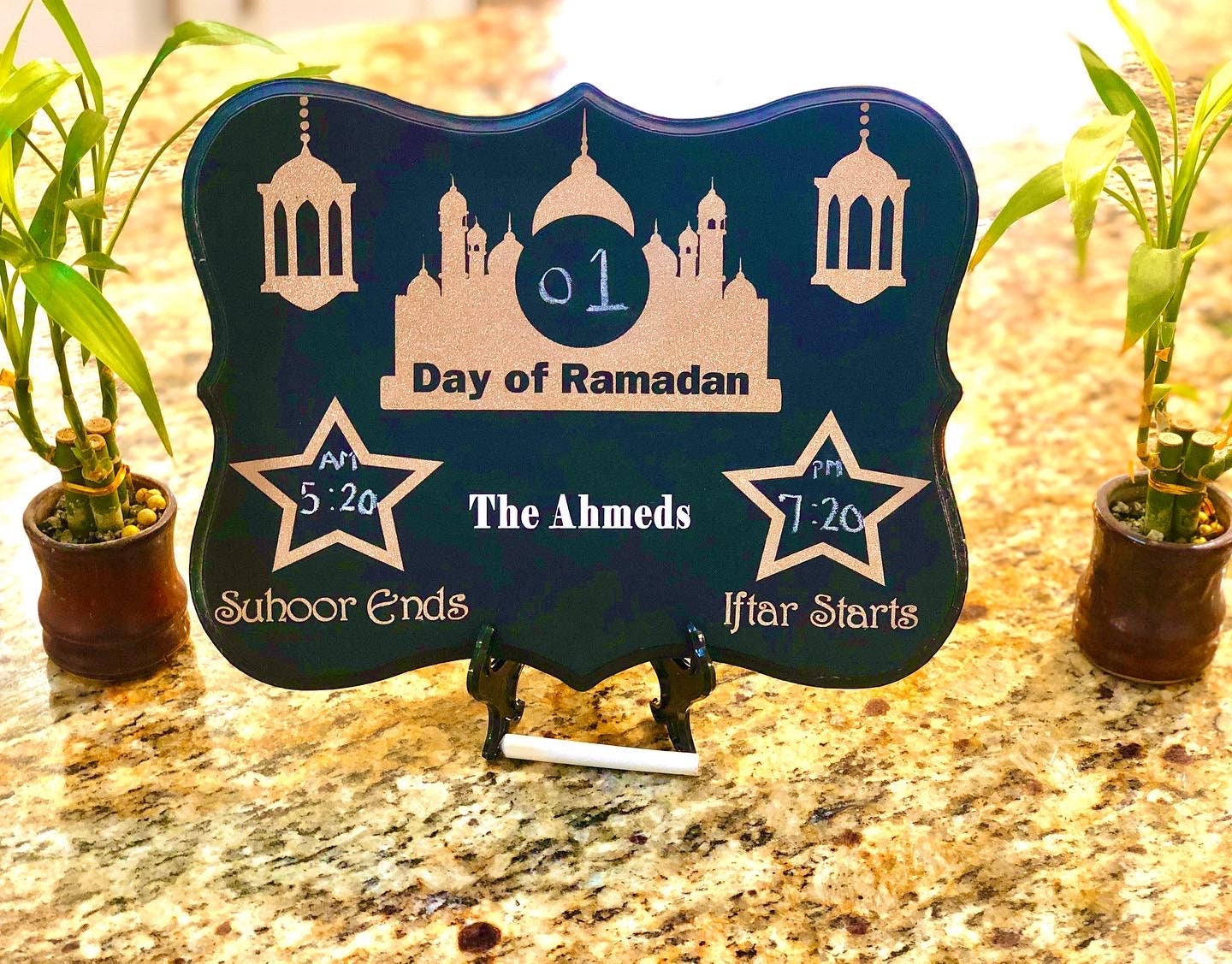 Ramadan Countdown, Time Tracker, Kids Activity, Decoration, Decorations, Gift, Kareem