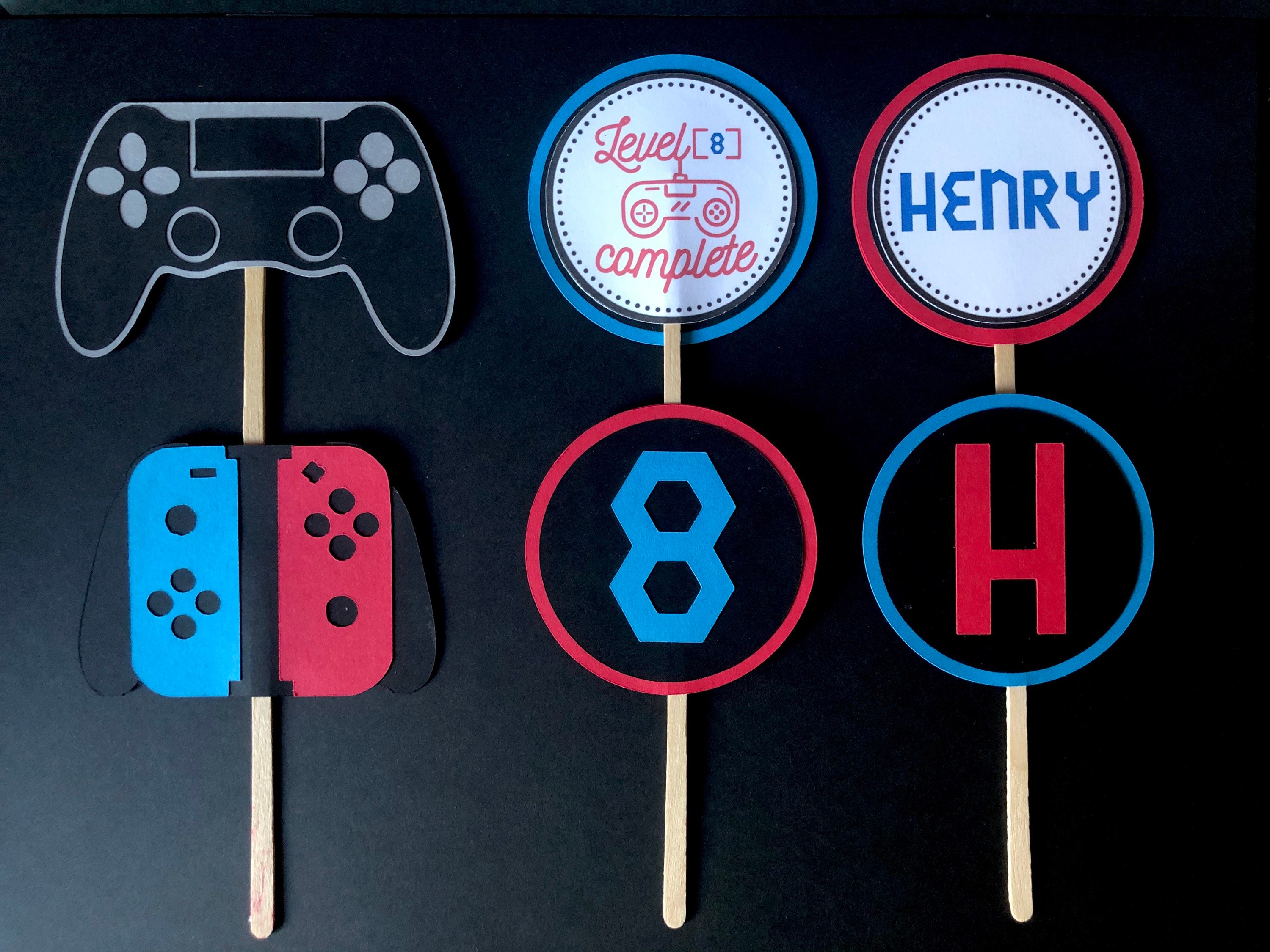 Video Games Cupcake Topper