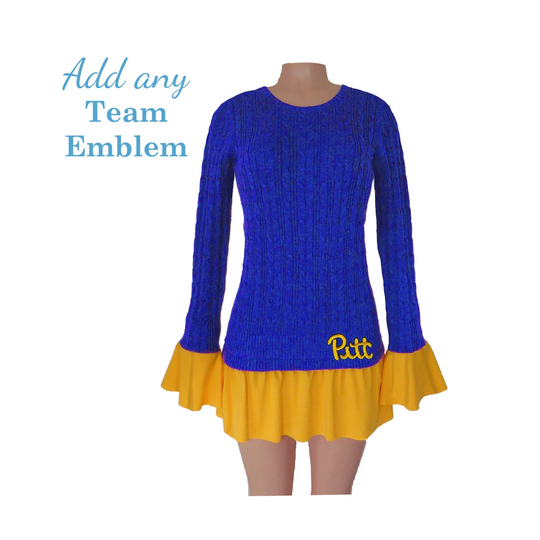 Blue & Yellow Tunic Sweater