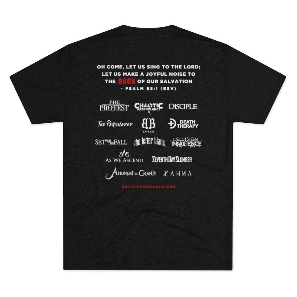 Solid Rock Radio Tri-Blend Tshirt Christian Metal Band Tee Official Merch | 316Ink