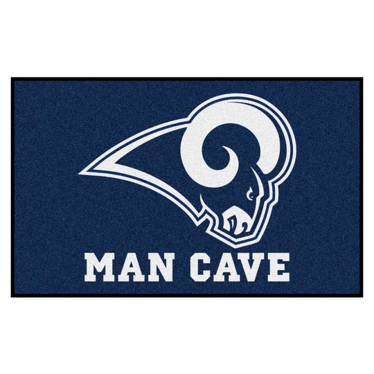 FANMATS Los Angeles Rams NFL Man Cave UltiMat 5 x 8 Navy Indoor Solid Sports Area Rug in Blue | 14374