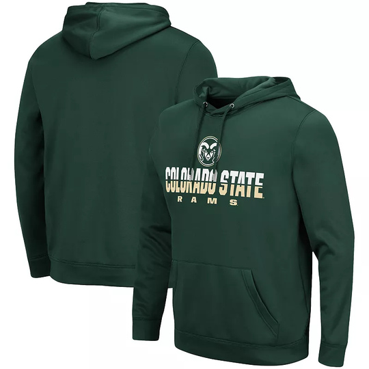 Men's Colosseum Green Colorado State Rams Lantern Pullover Hoodie, Size: XL