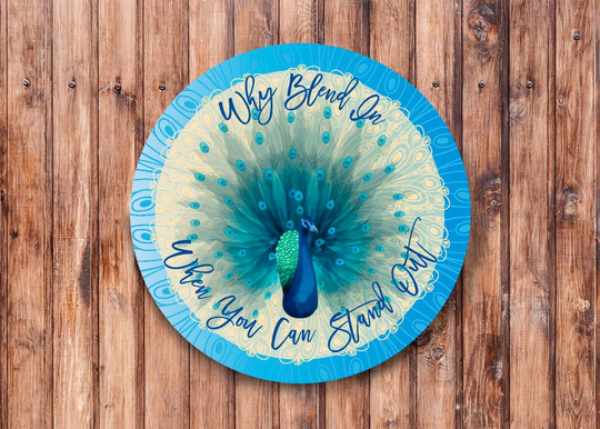 Why Blend in Wreath Sign