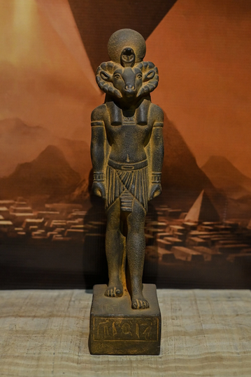 Egyptian Statue Of God Khnum Stone Made in Egypt