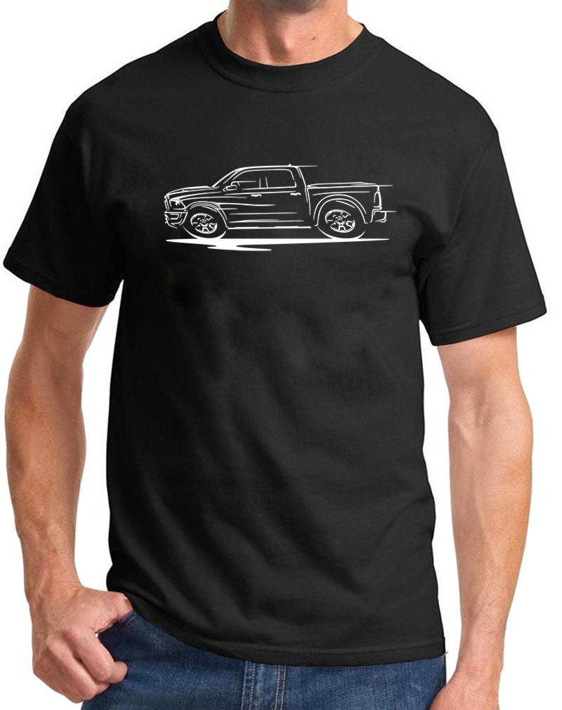 2016-20 Ram Rebel Pickup Truck Classic Redline Design Tshirt