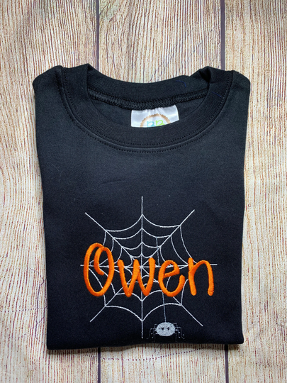 Spider Web Name Tee